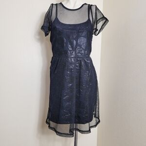 New Black Mesh Skull Mini Dress Iron Fist Fashion